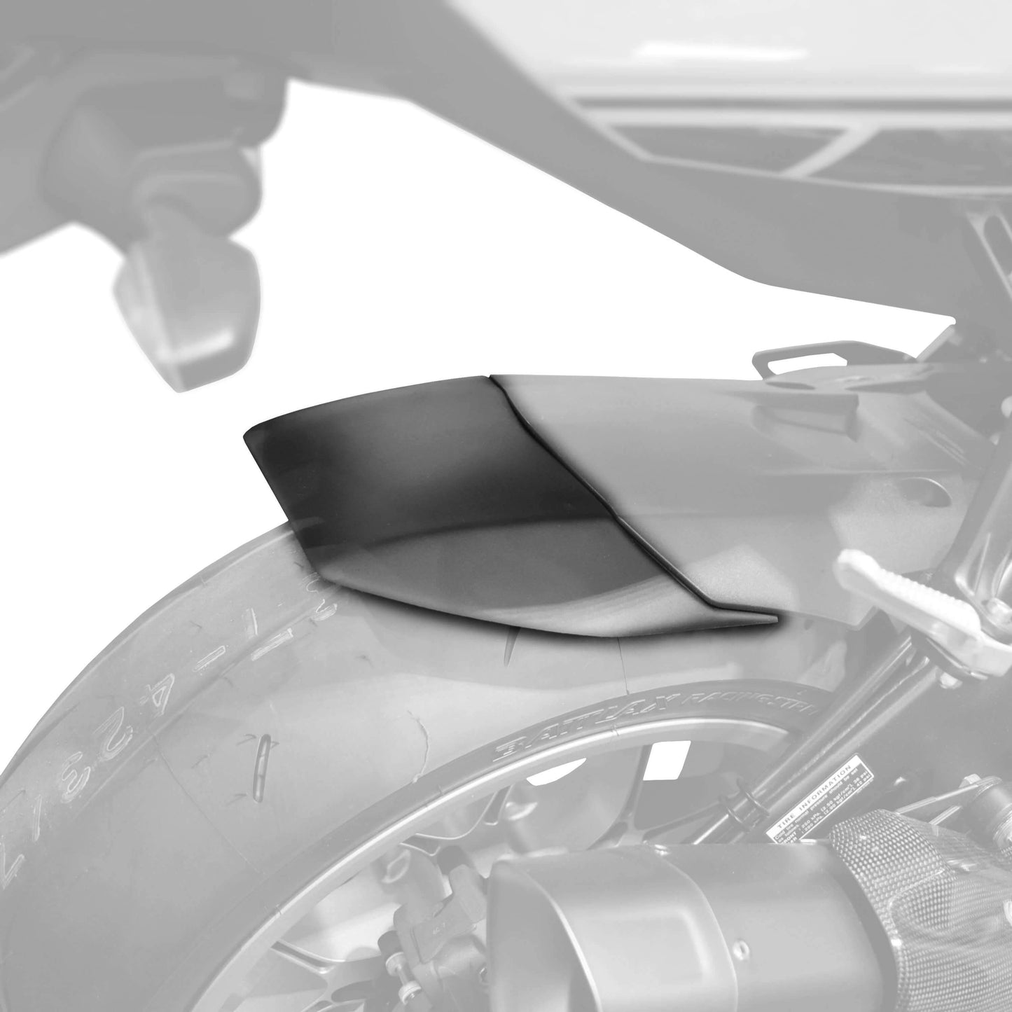 Hugger Extension | Matte Black | Yamaha YZF-R1 2015> - Bikerr