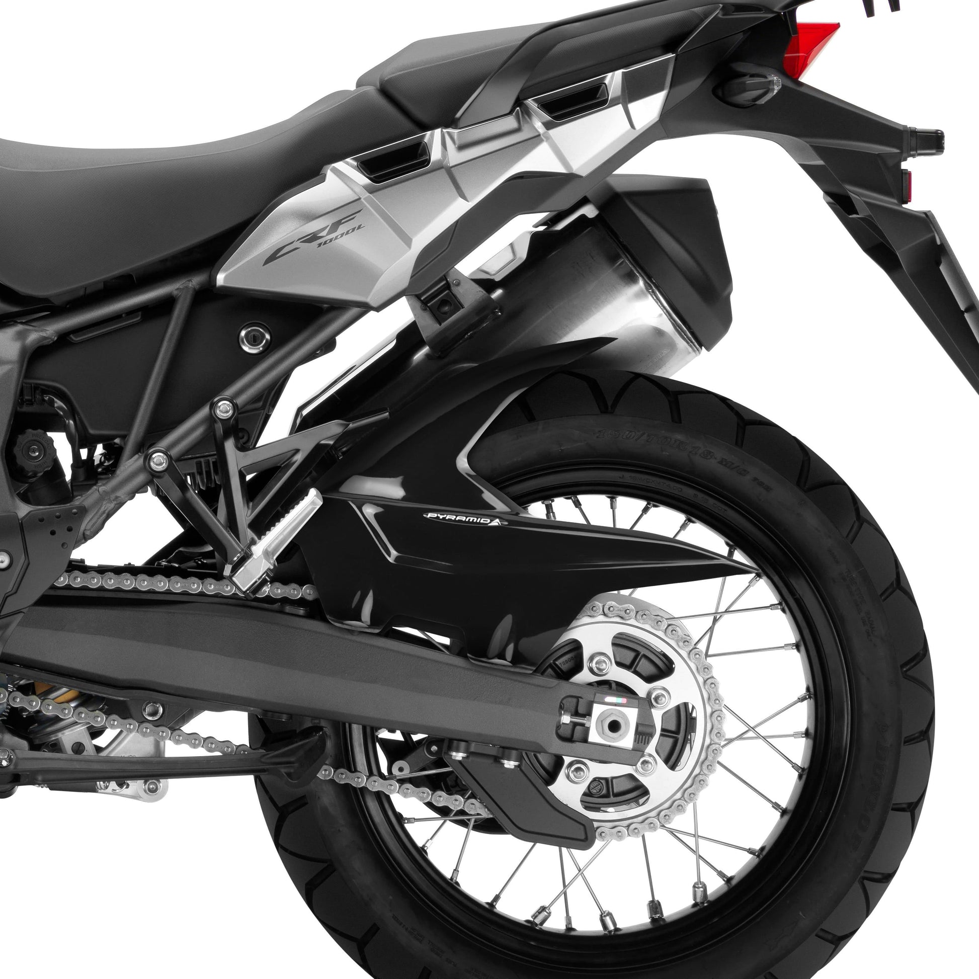 Hugger | Gloss Black | Honda CRF 1000 L Africa Twin 2015>2019 - Bikerr
