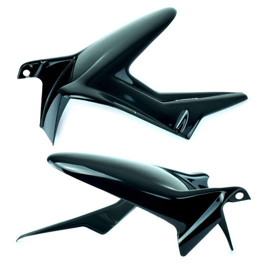 Hugger | Gloss Black | Kawasaki ER-6F 2006>2008 - Bikerr