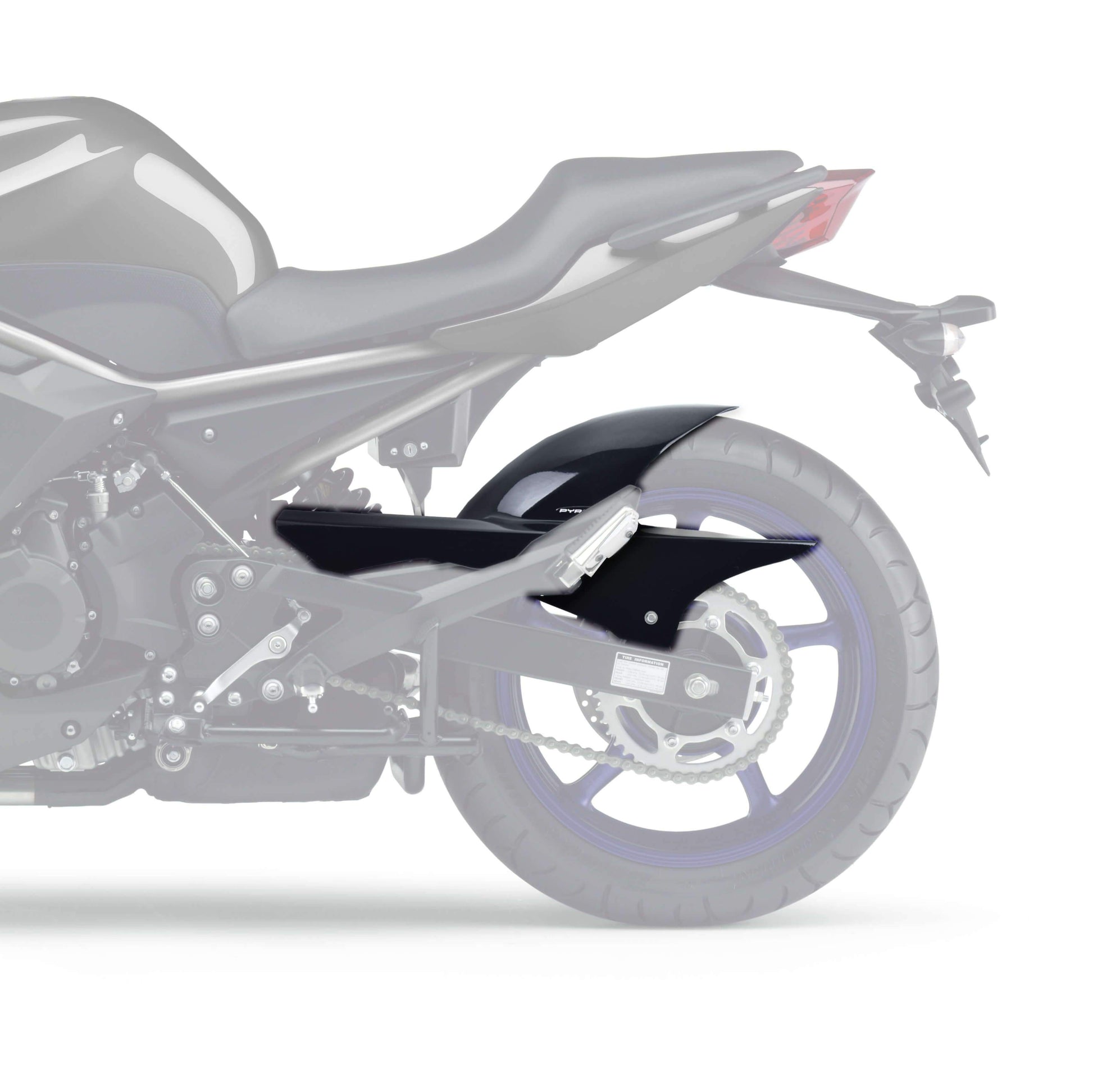 Hugger | Gloss Black | Yamaha XJ6 2009>2016 - Bikerr