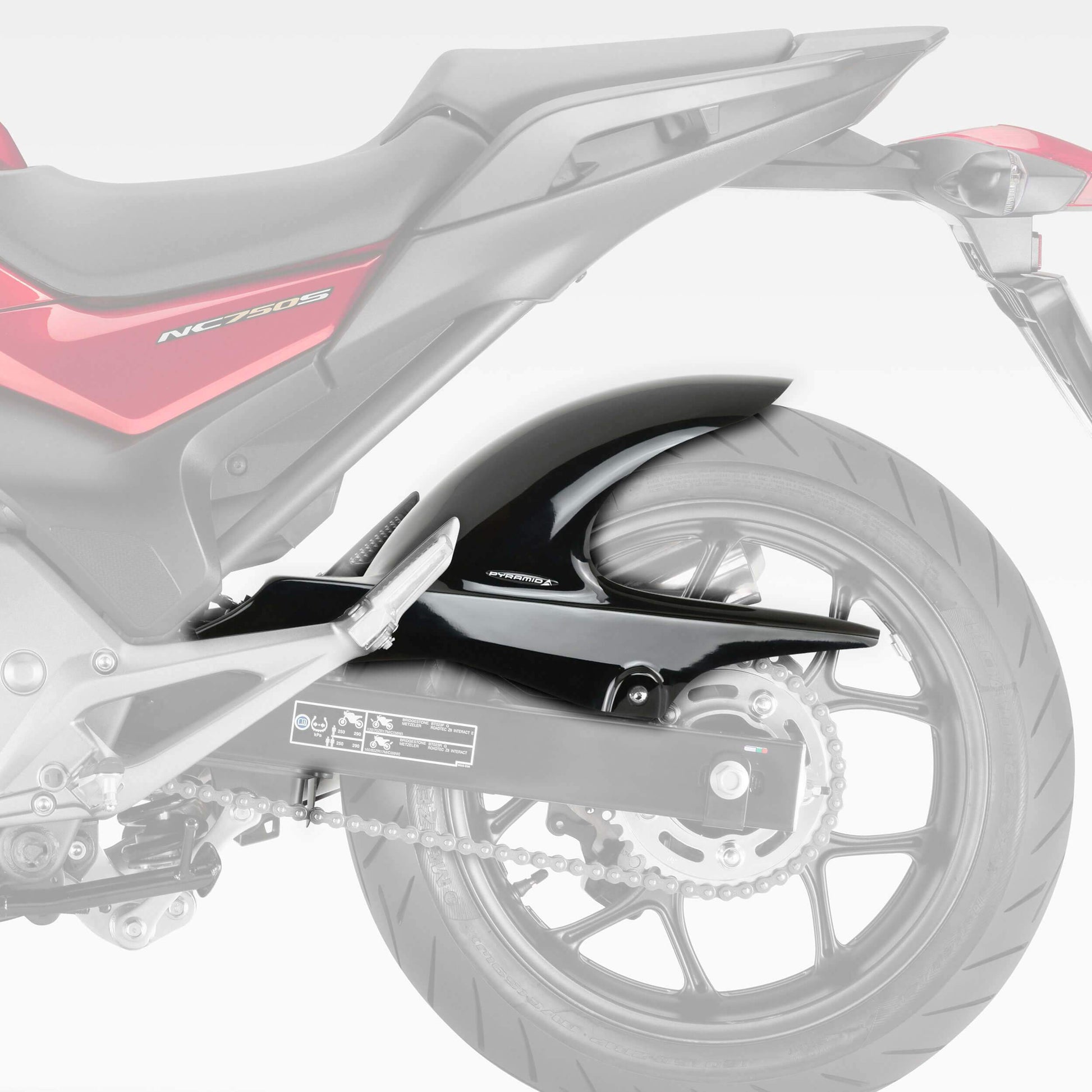 Hugger | Matte Black | Honda NC 700 S 2012> - Bikerr