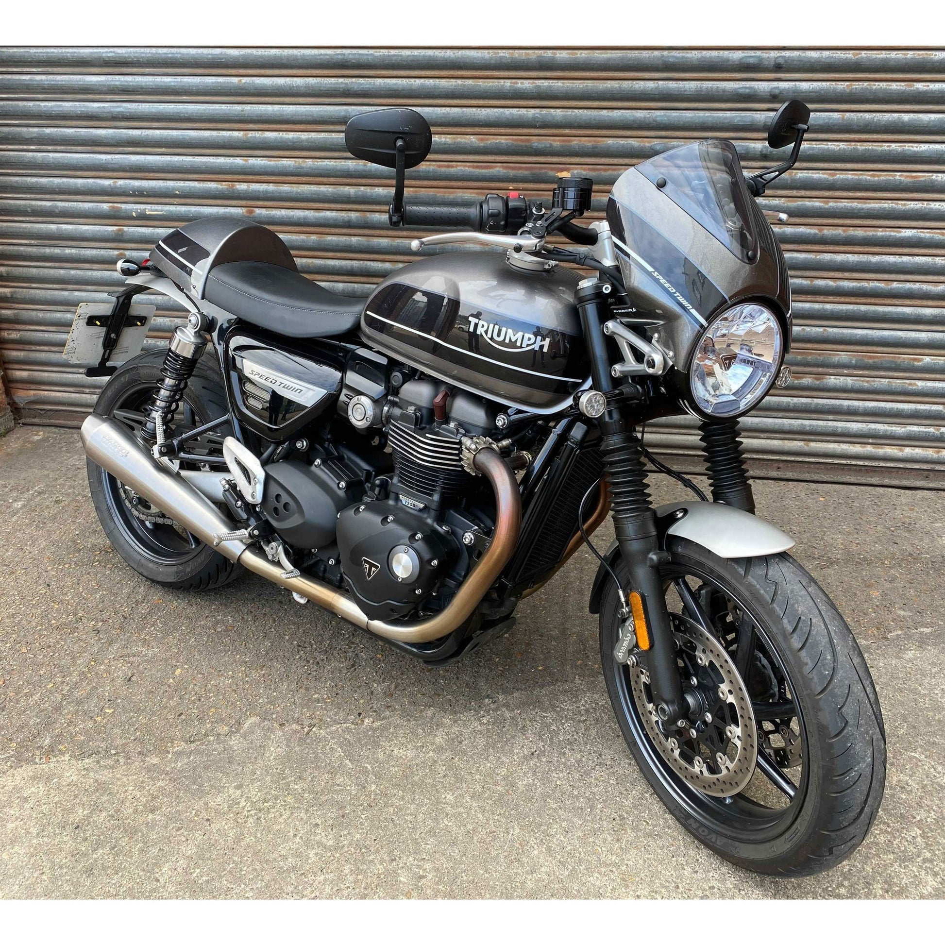 Seat Cowl | Matt Storm Grey Scheme | Triumph Speed Twin 2021> - Bikerr