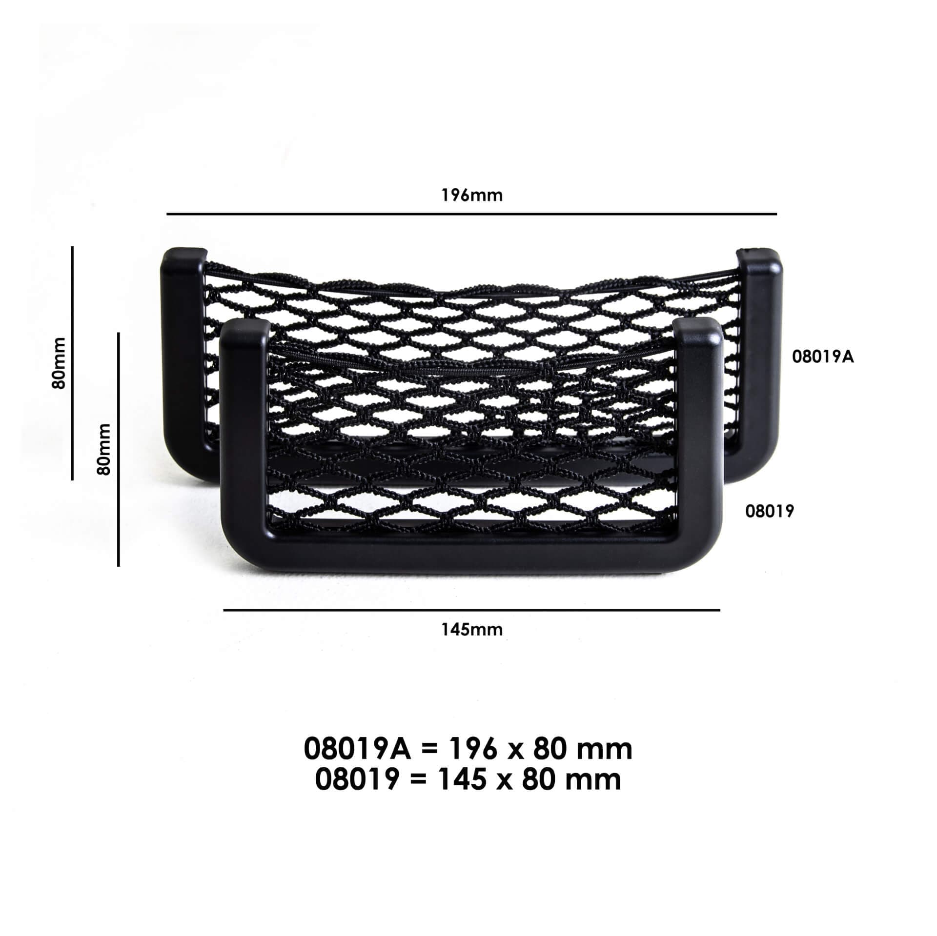 Self Adhesive Storage Pocket Black (Small) - Bikerr