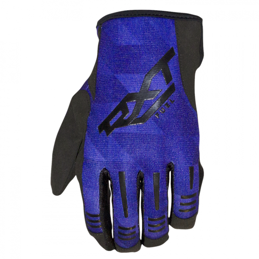 Fuel Mx Junior Blue/Black Gloves - Bikerr