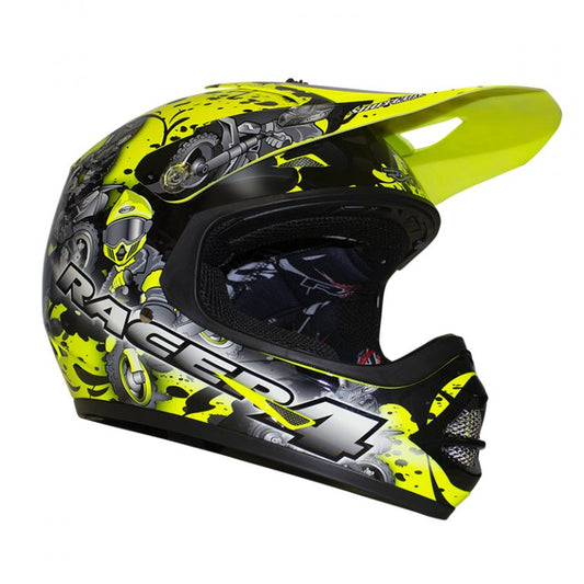 Racer 4 Kids Fluro Yellow Helmet - Bikerr