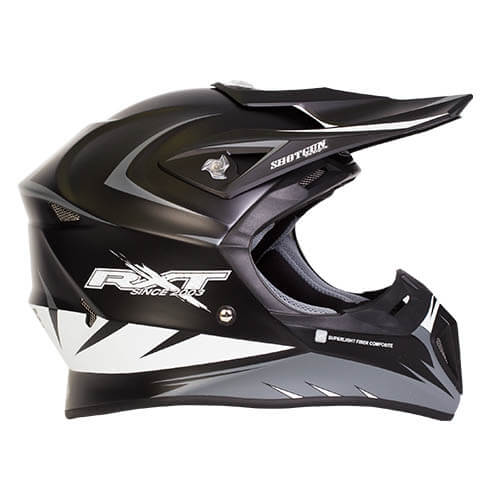 Edge Black Silver Helmet - Bikerr