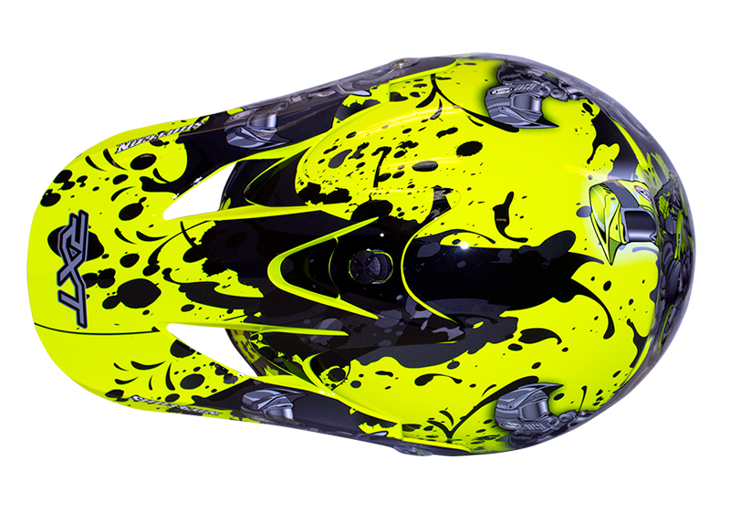 Racer 4 Kids Fluro Yellow Helmet - Bikerr