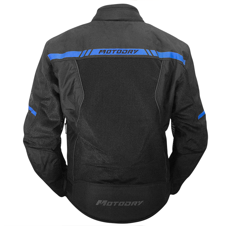 Summer Vent Black Blue Jacket - Bikerr