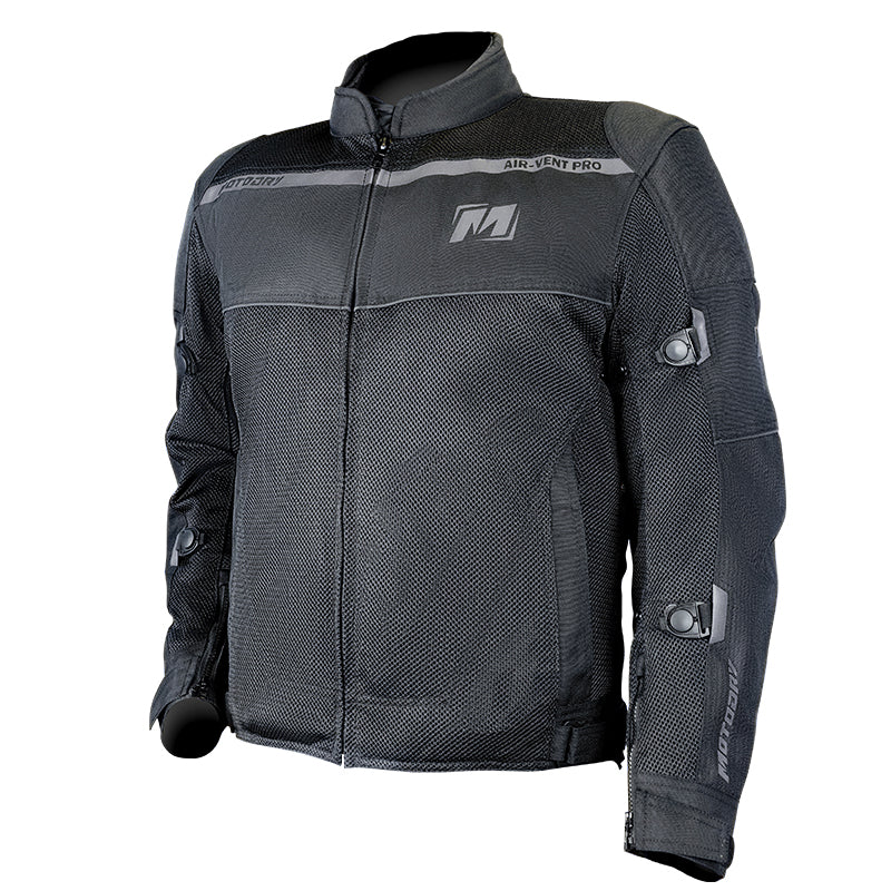 Air Vent Pro Black Jacket - Bikerr