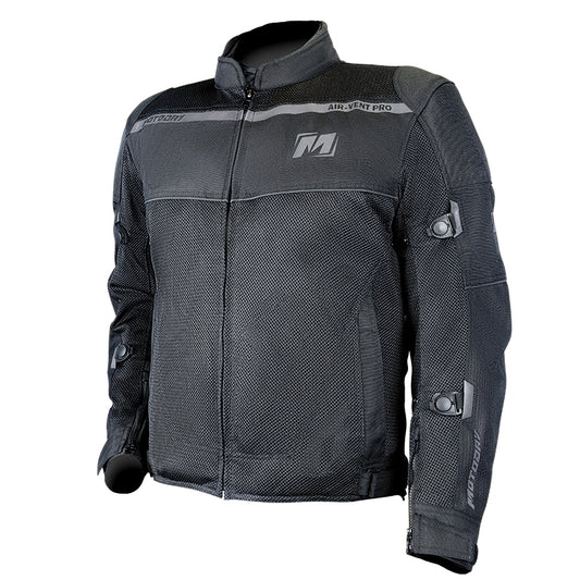 Air Vent Pro Black Jacket - Bikerr