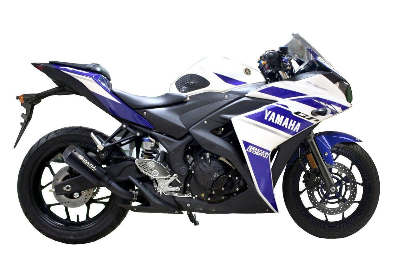 Yamaha YZF-R3 2014-2021 - Musarri Street Series GP Slip-on Exhaust - Bikerr