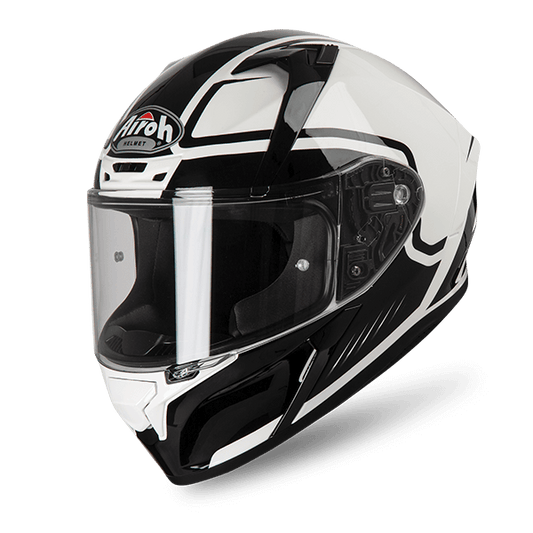 Valor Marshall White/Gloss Helmet - Bikerr