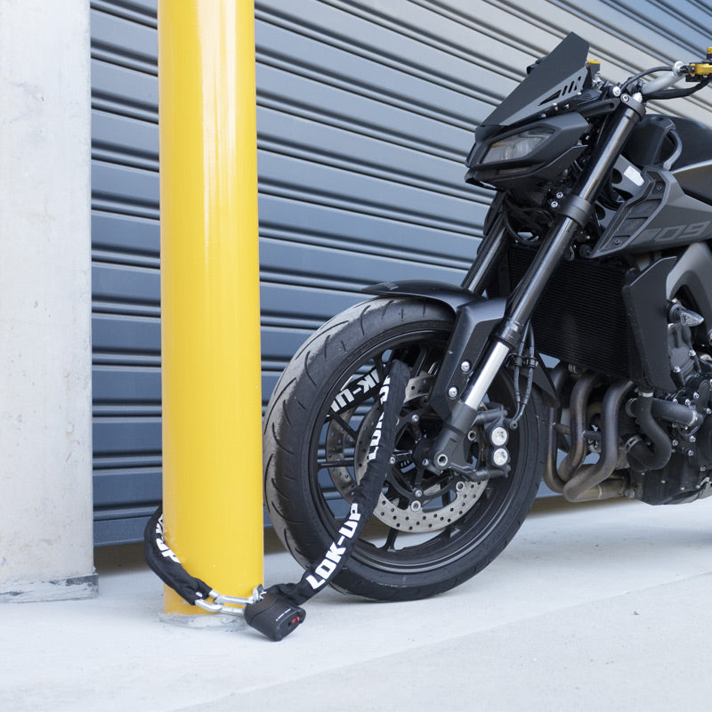 Padlock & Chain Combo Black - Bikerr