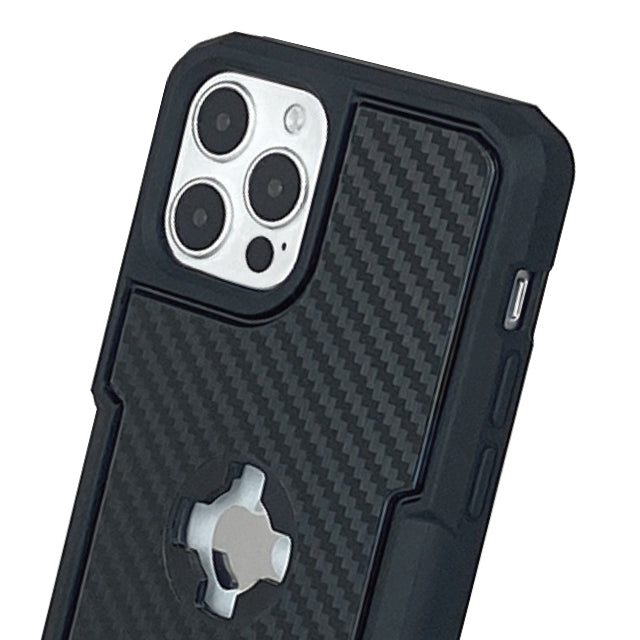I Phone 12 / 12 Pro X Guard Case Carbon Fibre + Infinity Mount - Bikerr