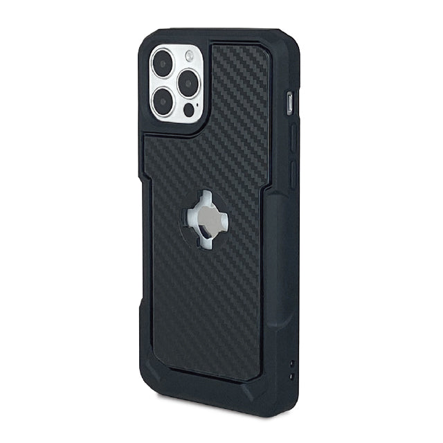 I Phone 13 Pro X Guard Case Carbon Fibre + Infinity Mount - Bikerr