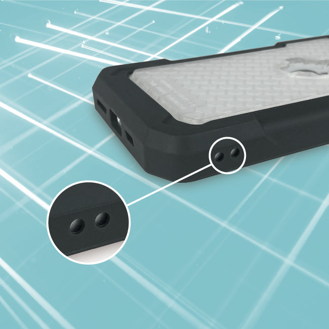 I Phone 13 Pro X Guard Case Carbon Fibre + Infinity Mount - Bikerr