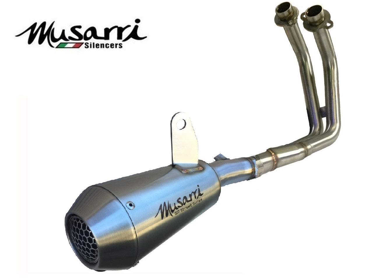 Kawasaki Vulcan 650 S 2015-2022 - Musarri Street Series GP Stainless Full Exhaust - Bikerr
