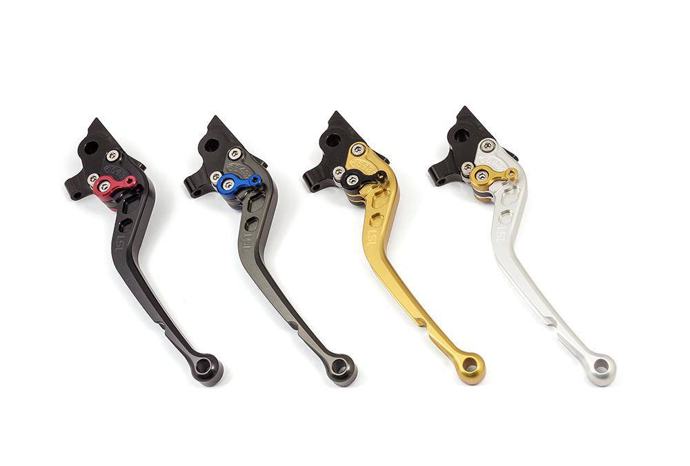 Long Clutch Lever To Suit Triumph Thunderbird Storm ABS 2011 - 2014 (Black Lever, Black Adjuster) - Bikerr