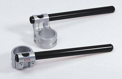 Offset High Clip-Ons(Size & Colour:39mm, Black) - Bikerr