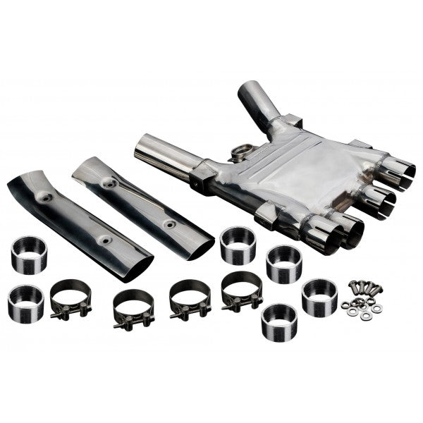 YAMAHA XJR1300/XJR1200 1995-2006 STAINLESS STEEL COLLECTOR BOX - Bikerr