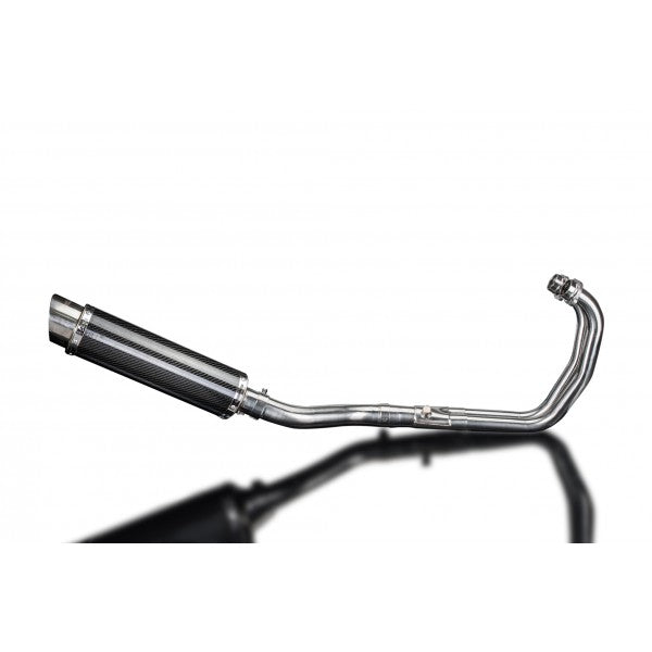 YAMAHA YZF-R3 MT-03 2015-2021 350MM ROUND CARBON DL10 FULL EXHAUST SYSTEM - Bikerr
