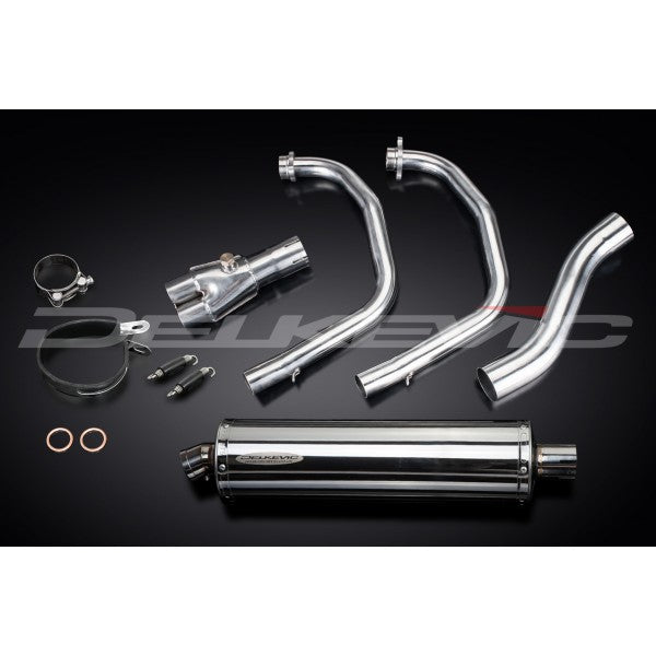 YAMAHA YZF-R3 MT-03 2015-2021 450MM OVAL STAINLESS FULL EXHAUST SYSTEM - Bikerr