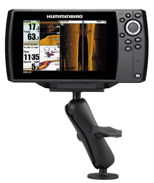 RAM-202-24-202U - AMÂ® Drill-Down Double Ball Mount for Humminbird Helix 7 - Bikerr