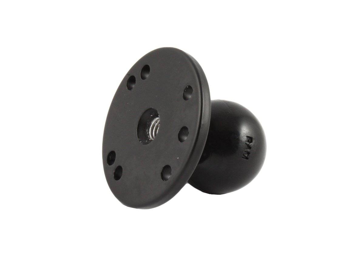 RAM-202CNSU - RAMÂ® Ball Adapter with Round Plate and 3/8"-16 Threaded Hole - Bikerr
