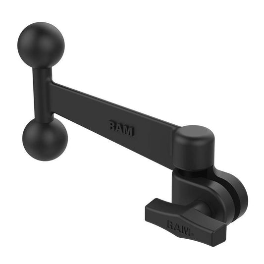 RAM-261-2U - RAM Swing Arm Extension with 1/2" NPT Hole and Double Ball Adapter - Bikerr