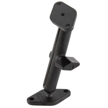RAM-A-101U-B - RAM Long Double Ball Diamond Plate Mount With 0.56" Balls - Bikerr