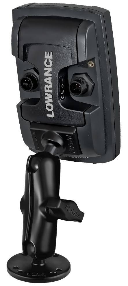 RAM-B-101-LO11 - RAMÂ® Double Ball Mount for Lowrance Elite-4 & Mark-4 Series - Bikerr