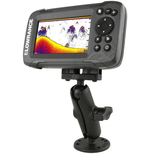 RAM-B-101-LO12 - RAMÂ® Double Ball Mount for Lowrance HookÂ² & Reveal Series - Bikerr