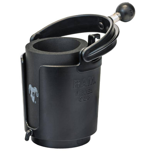 RAM-B-132BU - RAMÂ® Level Cupâ„¢ 16oz Drink Holder with 1" Ball - Bikerr