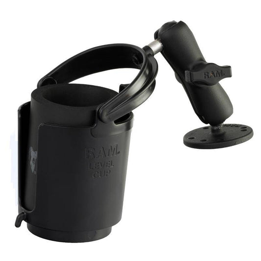 RAM-B-132U - RAMÂ® Level Cupâ„¢ 16oz Drink Holder with Drill-Down Base - Bikerr