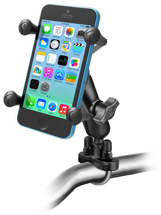 RAM-B-149Z-UN7U - RAMÂ® X-GripÂ® Phone Mount with Handlebar U-Bolt Base - Bikerr