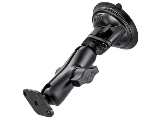 RAM-B-166U - RAMÂ® Twist-Lockâ„¢ Suction Cup Double Ball Mount - Bikerr
