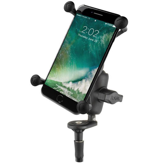 RAM-B-176-A-UN10U - RAMÂ® X-GripÂ® Large Phone Mount with Motorcycle Fork Stem Base - Bikerr