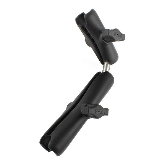 RAM-B-201-201U-C - RAM Double Socket Arm with Dual Extension and Ball Adapter - Bikerr