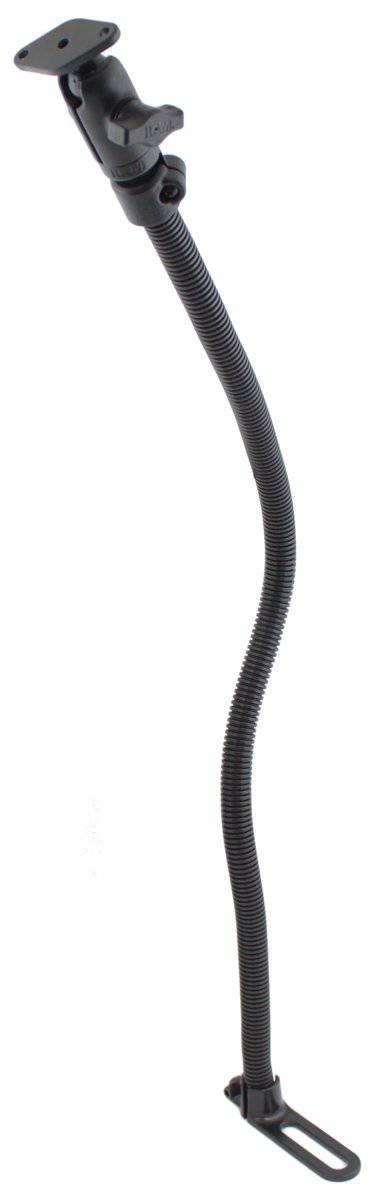 RAM-B-316-1-30-238U - RAMÂ® Podâ„¢ I Vehicle Mount with 30" Aluminium Rod and Diamond Plate - Bikerr