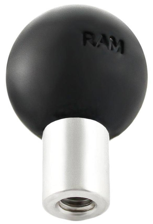 RAM-B-348U - RAM 1/4-20 Female Threaded Hole with 1" ball - Bikerr