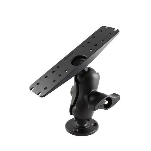 RAM-D-111U-C - RAM 2.25" Diameter Ball Mount with 11" X 3" Rectangle Base & 3.68" Round Base - Bikerr