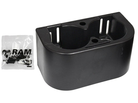 RAM-FP-CUP2 - RAM Tough-Boxâ„¢ Console Box End Dual Drink Cup - Bikerr