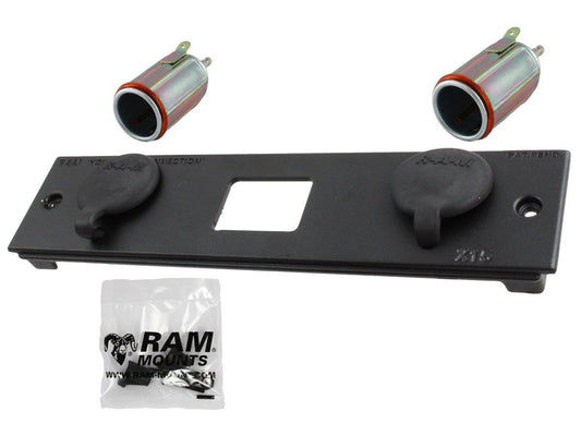 RAM-FP2-CIG2-BLOCK - X15 RAM DOUBLE FEMALE CIG POWER BLOCK - Bikerr