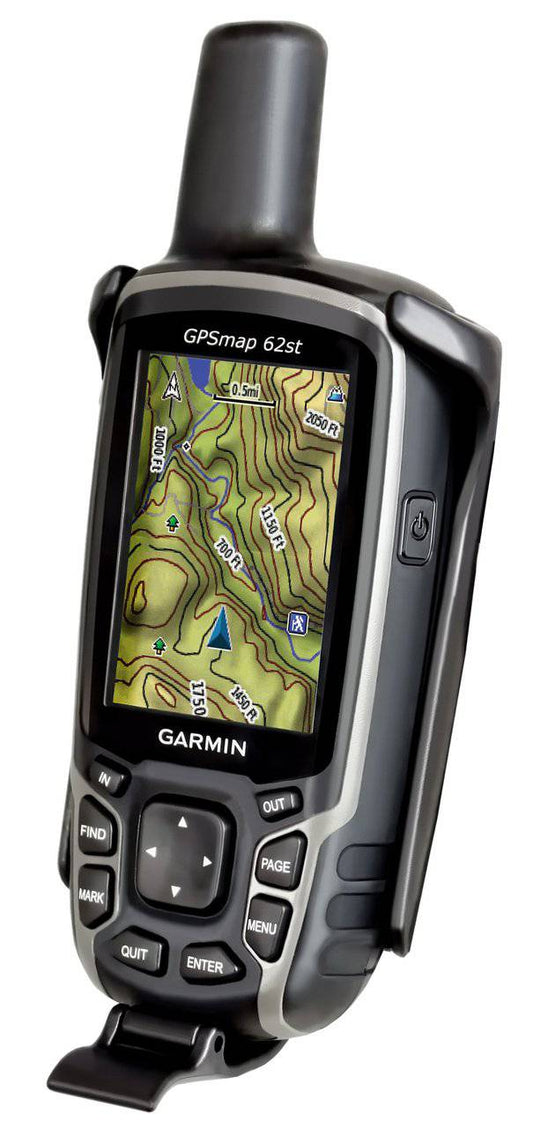 RAM-HOL-GA41U - RAM Cradle Holder for the Garmin Astro 320, GPSMAP 62, 62s, 62sc, 62st & 62stc - Bikerr