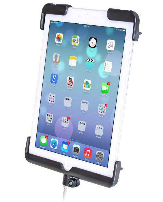 RAM-HOL-TAB11U - RAM Tab-Titeâ„¢ Universal Spring Loaded Cradle for the iPad mini 1-3 WITHOUT CASE, SKIN OR SLEEVE - Bikerr