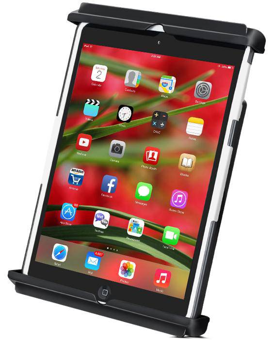 RAM-HOL-TAB12U - RAM Tab-Titeâ„¢ Universal Clamping Cradle for the iPad mini 1-4 WITH CASE, SKIN OR SLEEVE - Bikerr