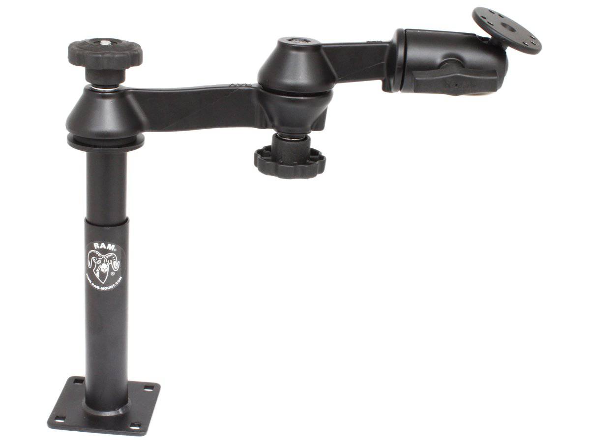 RAM-VP-SW1-47 - RAM Double Swing Arm with 4" Male and 7" Female Tele-Poleâ„¢ - Bikerr