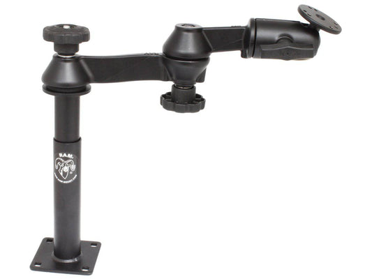 RAM-VP-SW1-47 - RAM Double Swing Arm with 4" Male and 7" Female Tele-Poleâ„¢ - Bikerr