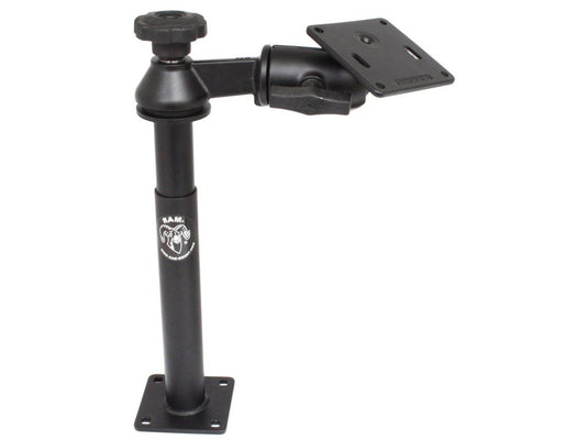 RAM-VP-SW2-89-2461 - RAM Single Swing Arm with 8" Male Tele-Poleâ„¢, 9" Female Tele-Poleâ„¢ & 3.625" Square Base (75mm x 75mm VESA) - Bikerr