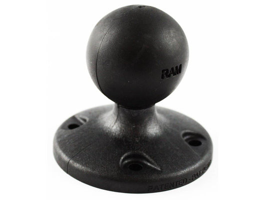 RAP-202U - RAM 2.5" Composite Round Base with the AMPs Hole Pattern & 1.5" Ball - Bikerr